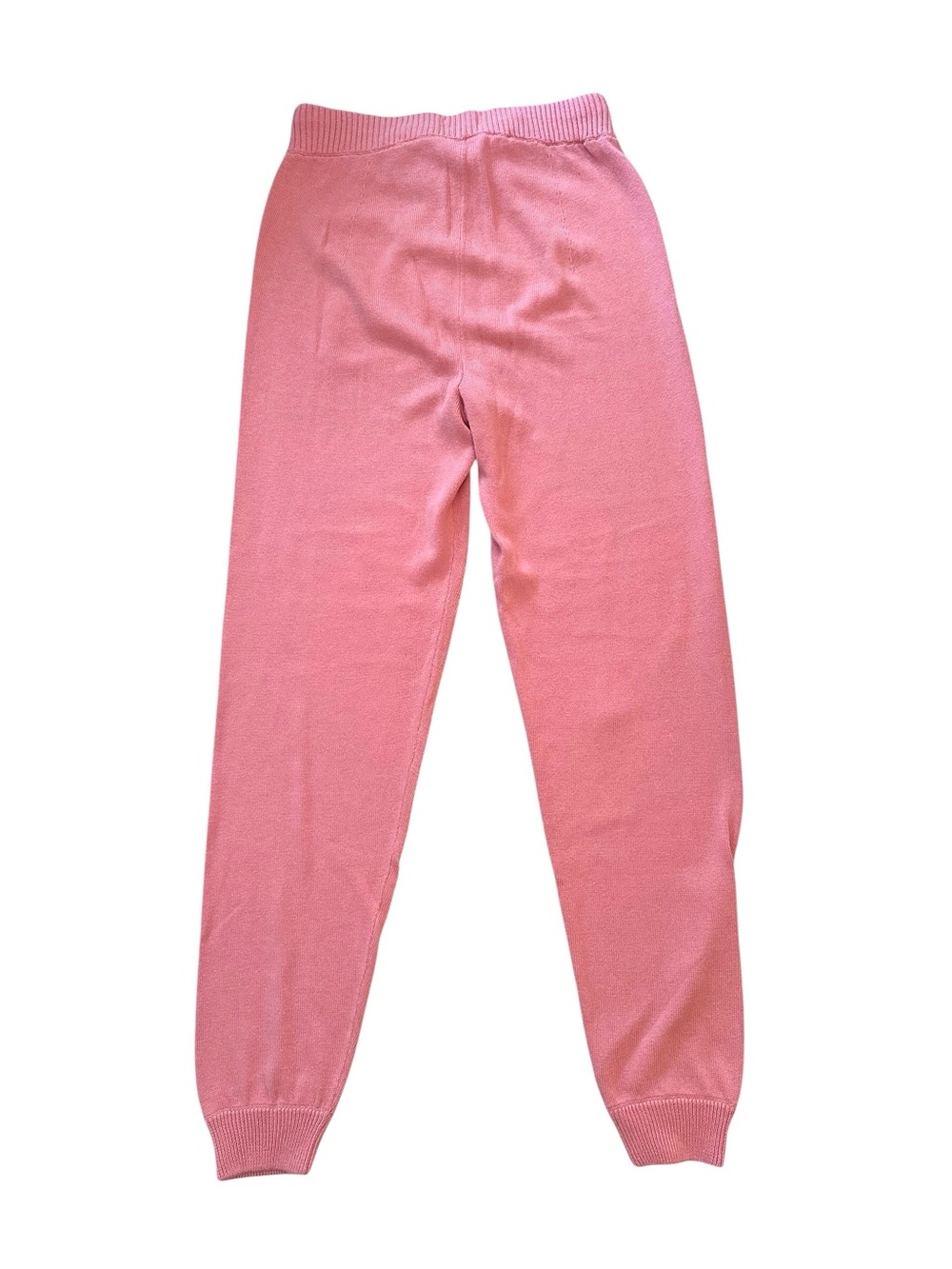 Mother The Blissful Ankle Knit Sweatpants Rose of Sharon Pink Salmon size Small - Picture 2 of 7